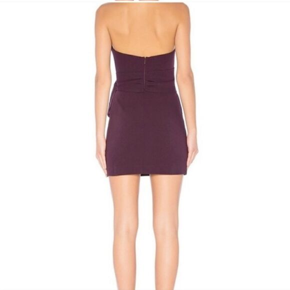 NWT - NBD Lizette Mini Dress with Belt Purple Ponte Fabric Size S - Picture 8 of 13